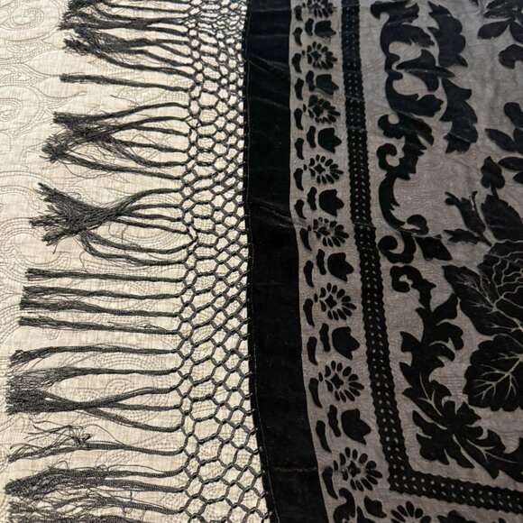 Black Evening Shaw Wrap - Picture 2 of 2